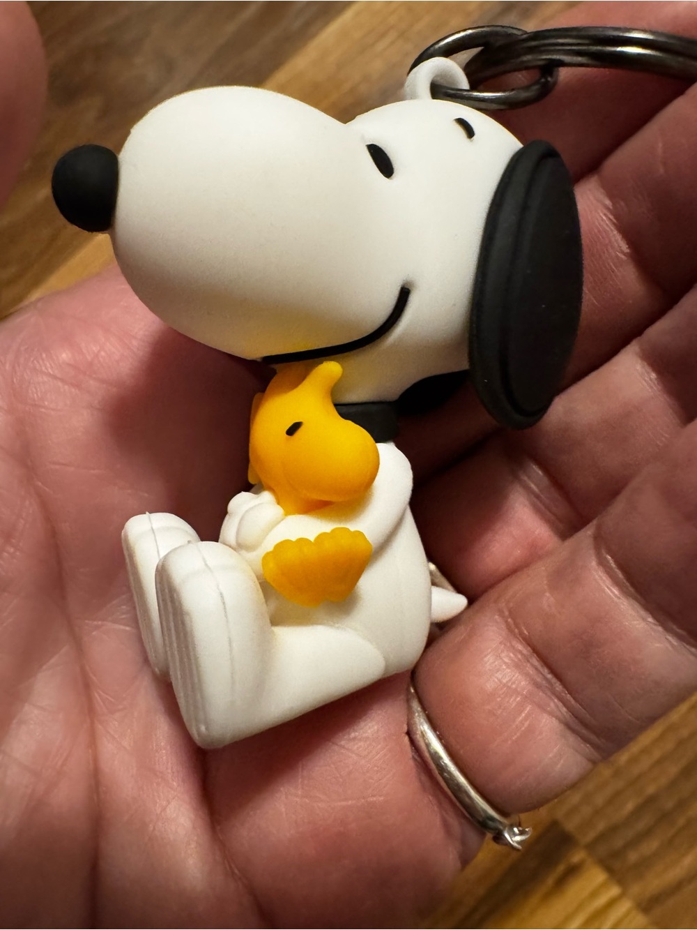 Peanuts Snoopy & Woodstock White and Yellow Dog Keychain/ purse charm - Picture 8 of 8